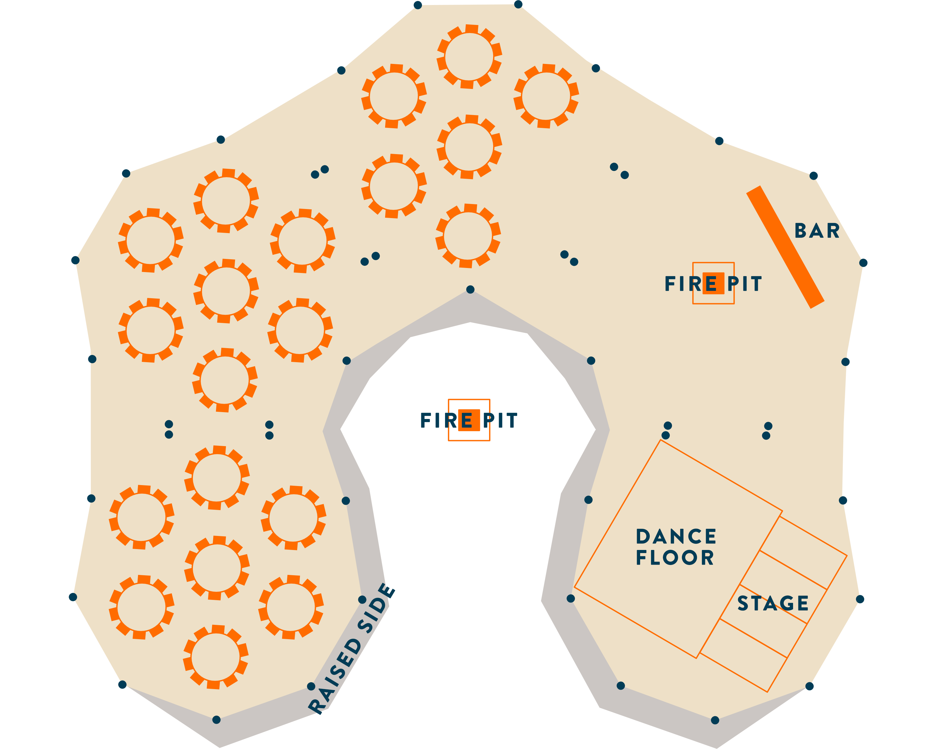 Large summer wedding