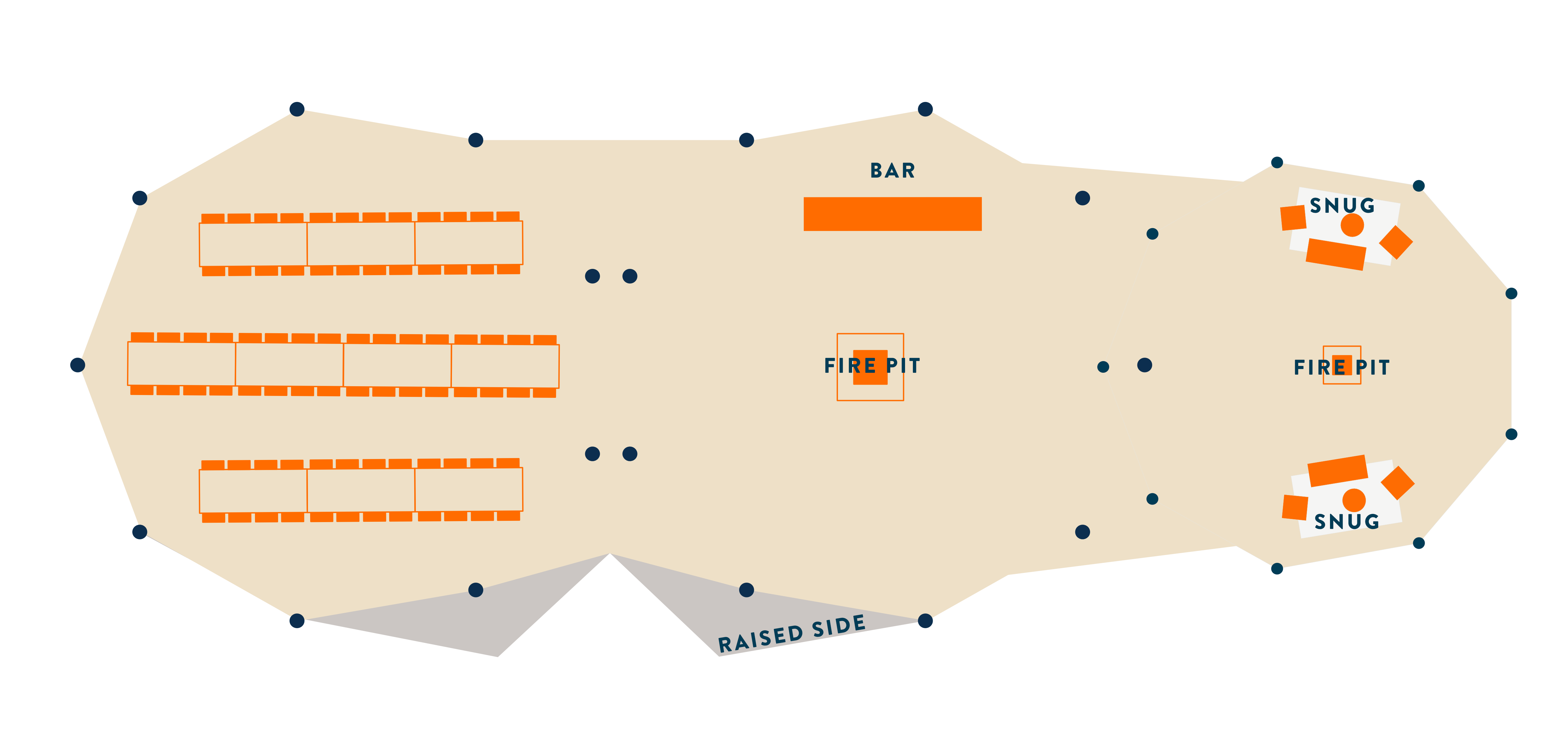 Winter wedding tipis for 80 guests